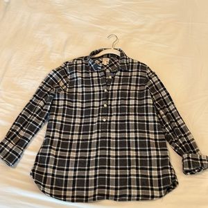 J. Crew Navy Plaid Shirt